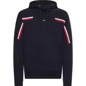 Image of TOMMY SPORT Global Stripe Hoody - Blue