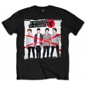 Image of 5 Seconds of Summer Album Cover 1 Mens Black T Shirt: X-Large