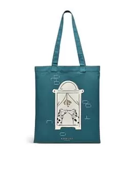Image of Radley Christmas Dogs 2 Pack Medium Totes - Green