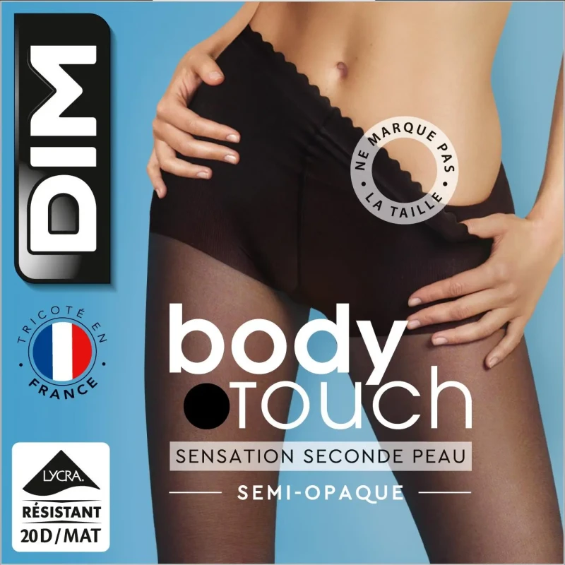 Image of Dim Womens tights DIM voile transparent Body Touch 17D Noir Female Taille 2