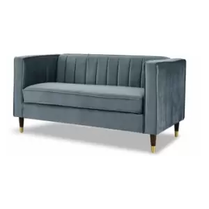 Image of Thomas V2 Grey Velvet 2 Seater Sofa