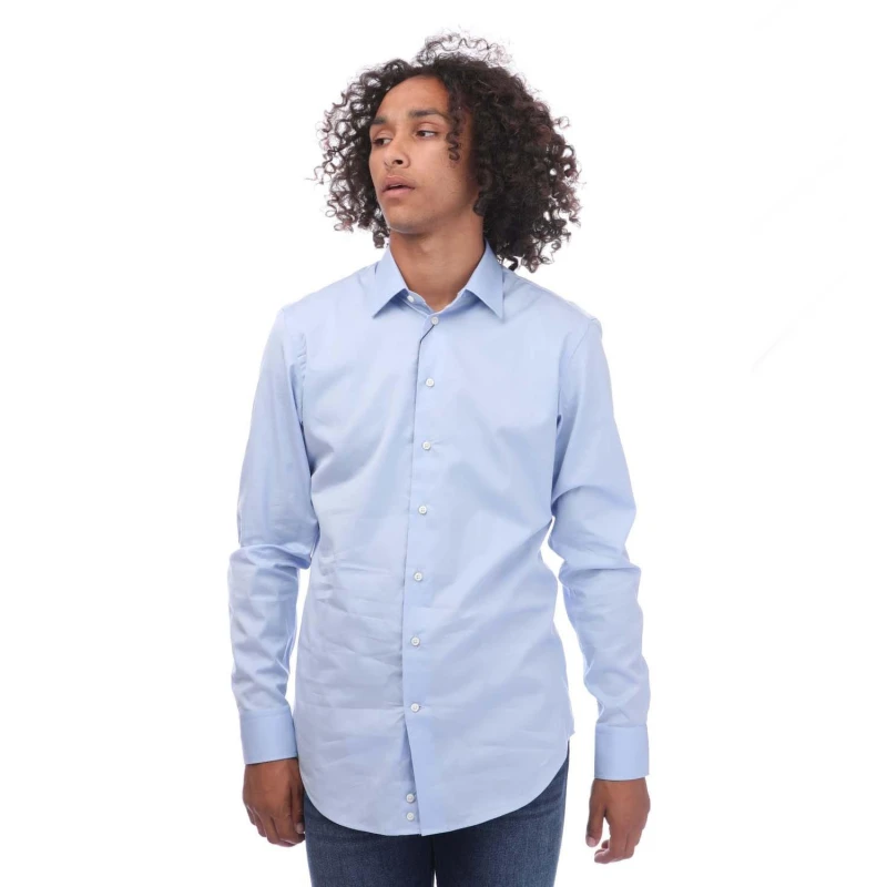 Image of Armani Azzurro Shirt - Blue Blue L