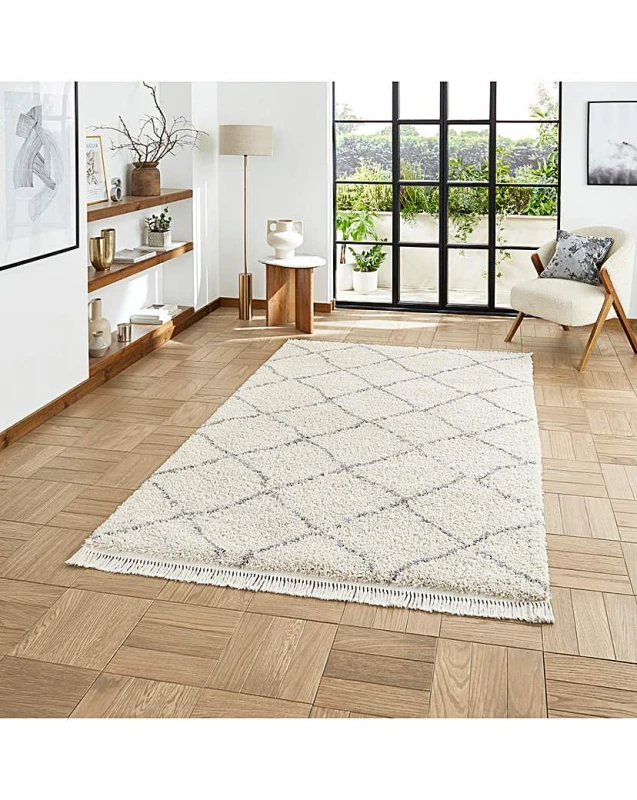 Image of Think Rugs Think Rugs Boho Berber Rug Cream - Think Rugs - Size: 200X290 Cream 200X290 MP65712