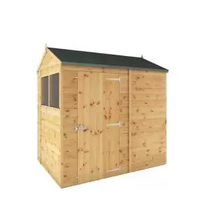 Image of Mercia 7X5 Reverse Apex Dip Treated Tongue & Groove Shed With Floor