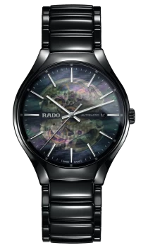 Image of Rado True Automatic Open Heart Unisex watch - Water-resistant 5 bar (50 m), High-tech ceramic, black