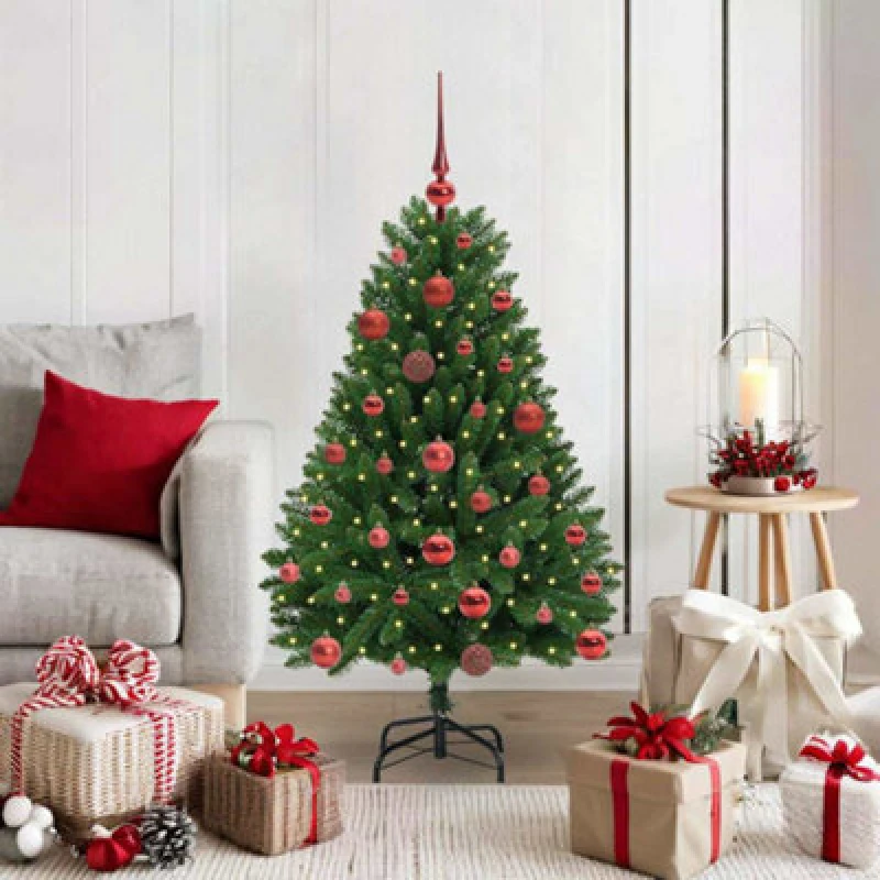 Image of Vidaxl Artificial Christmas Tree Green 120 Cm Pvc And Metal