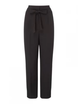 Image of DKNY Draped tie waist pant Black
