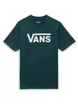 Image of Boys, Vans Classic Flying V Kids T-Shirt - Teal, Size 14 Years=Xl