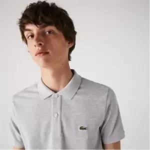 Image of Lacoste Short Sleeve Logo Polo Shirt - Grey