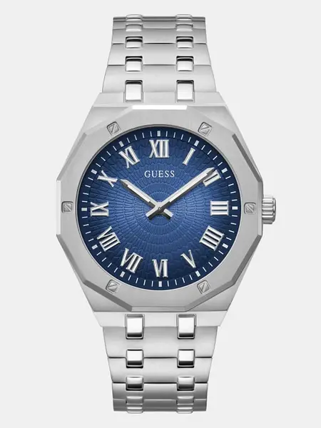 Image of Guess Steel Analogue Watch 14933706 Silver