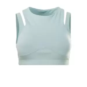 Image of Reebok Studio Layered Bra Top Womens - Seaside Grey