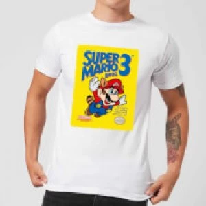 Image of Nintendo Super Mario Bros 3 Mens T-Shirt - White - M