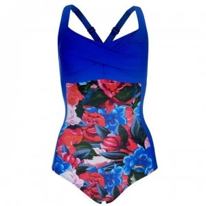 Image of Slazenger Twist Swimsuit Ladies - Flowers