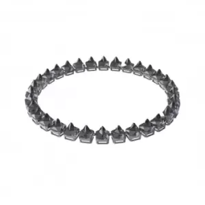 Image of Chroma Spike Crystals Grey Ruthenium Plated Necklace 5613682