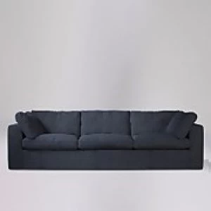 Image of Swoon Seattle House Weave 3 Seater Sofa - 3 Seater - Navy