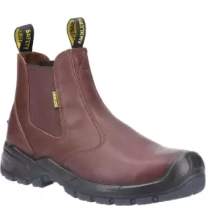 Image of Amblers Unisex Adult Leather Safety Boots (3 UK) (Brown)