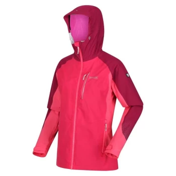Image of Regatta Highton Pro Waterproof Jacket - RethPk/WlPlm