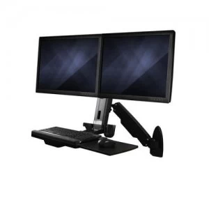 Image of Up to 24" Sit Stand Dual Monitor WM