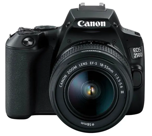 Image of Canon EOS 250D DSLR Camera Body with 18-55mm DC Lens