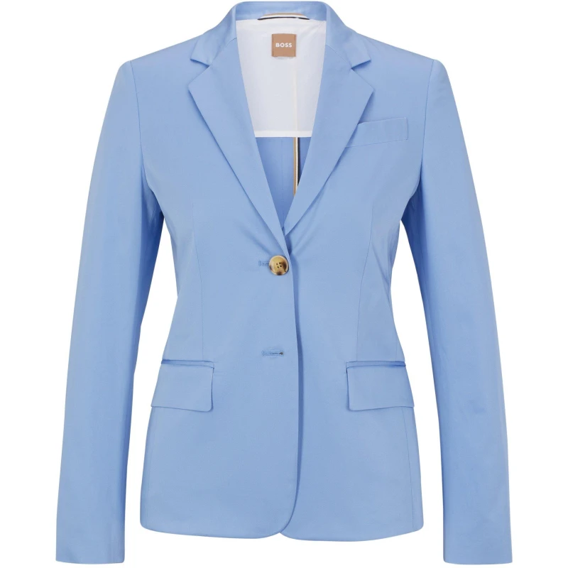 Image of Boss Womens Jetida Blazer Open Blue female 10 (M)