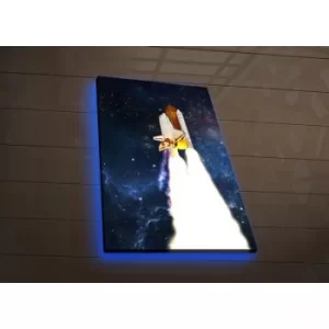Image of NASA-041 Multicolor Decorative LED Lighted Canvas Painting