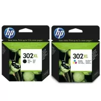Image of HP 302XL Black and Tri Colour Ink Cartridge