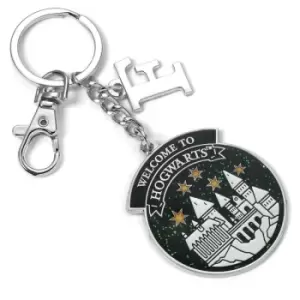 Image of Harry Potter Personalised Hogwarts Keyring F Initial