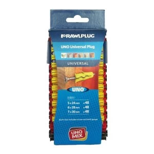 Image of Rawlplug Uno Assorted Universal Plugs - Pack of 144