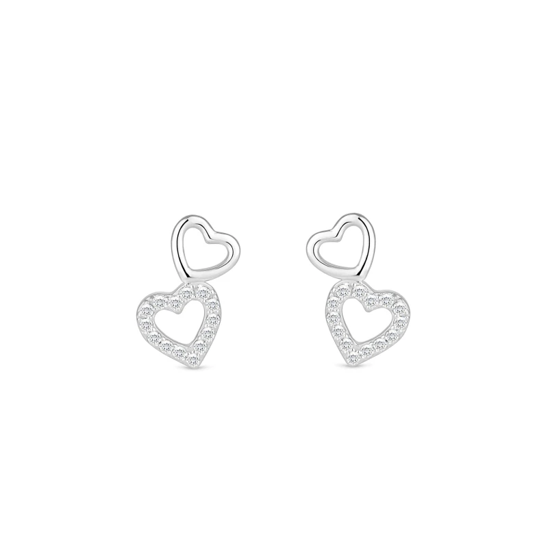 Image of Simply Silver Sterling Silver 925 Cubic Zirconia Crescent Set Jewellery Sets One Size Silver 71574211000