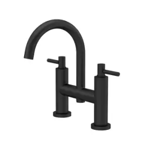Image of Hudson Reed Tec Lever Bath Filler - Matt Black