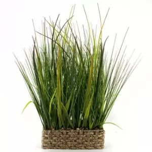 Image of Stanford Home Basket Grass 22 - Green
