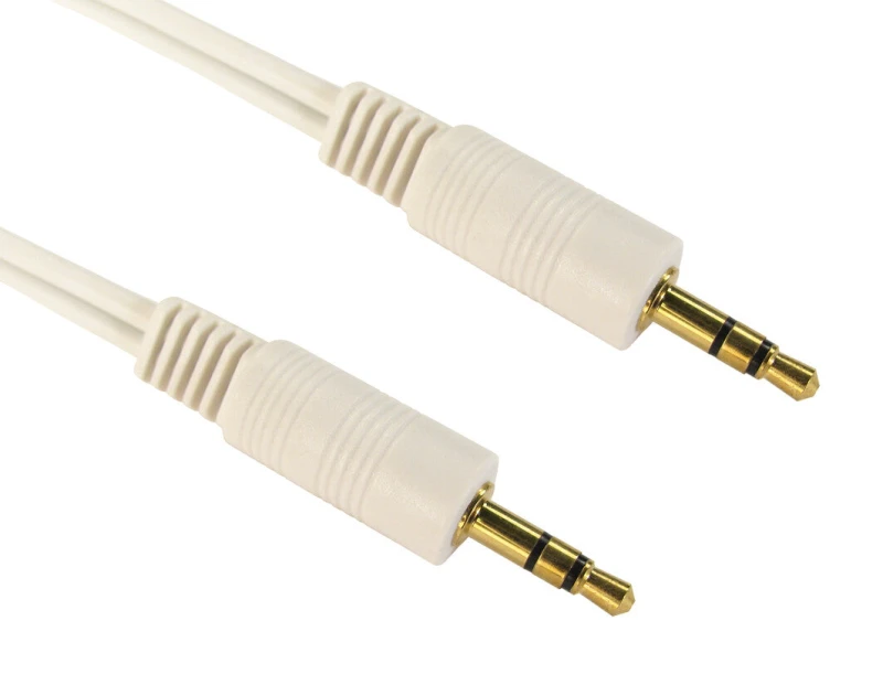 Image of Cables Direct Cables Direct 3.5mm - 3.5mm M/M 10m audio cable 3.5mm White 2TT-10WHT