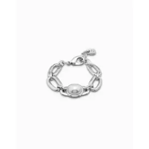 Image of Ovni White Metal Pearl Shell Bracelet