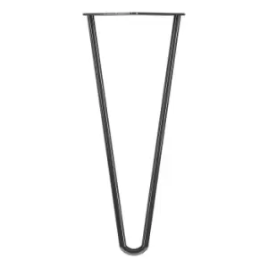 Image of Rothley 350Mm 2 Pin Hairpin Leg Gun Metal Set Of 4