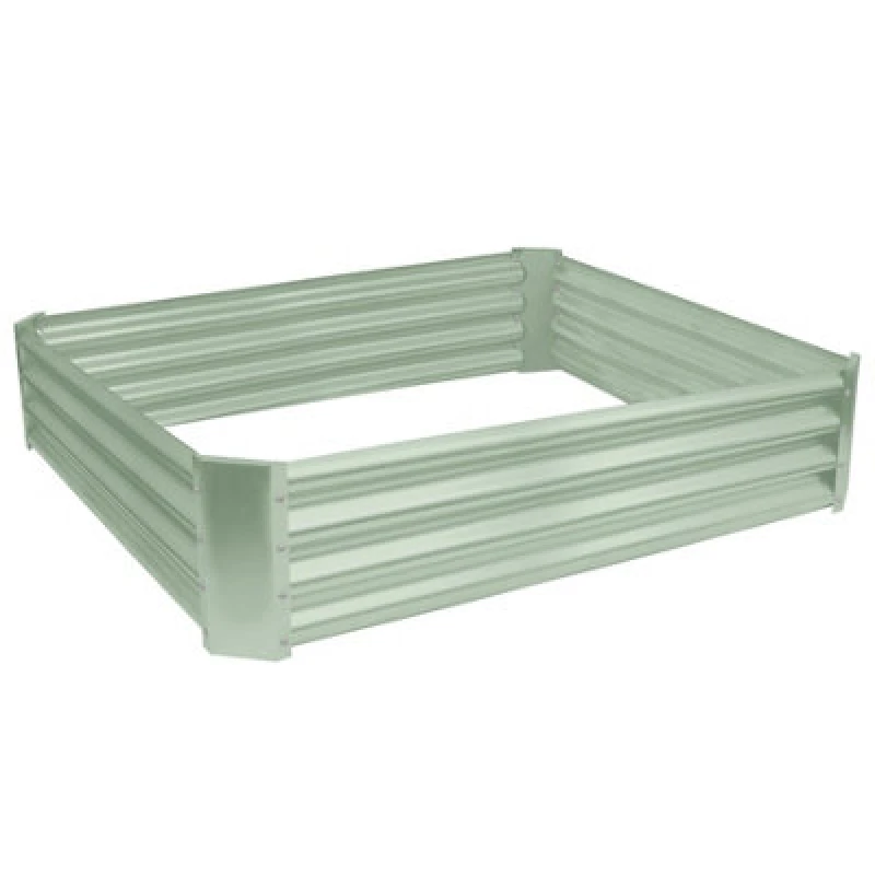 Image of Harbour Housewares Square Galvanised Steel Raised Garden Bed - 120Cm X 120Cm - Green