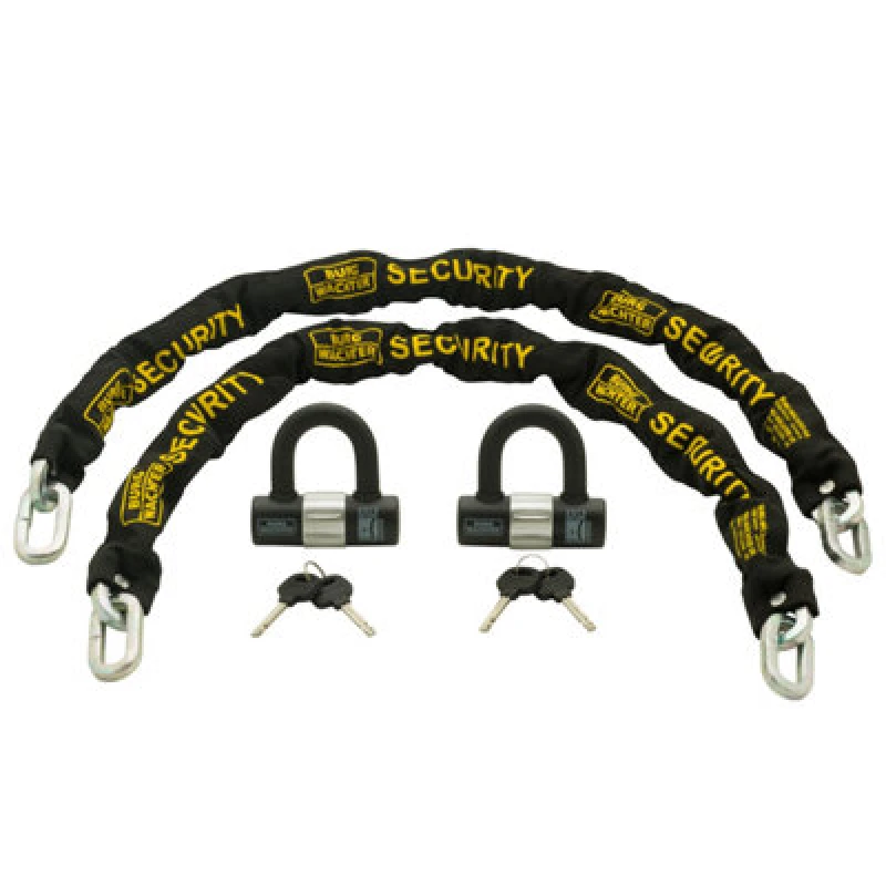 Image of Burg-Wachter 2 X 1M Heavy Duty Chain And 2 U-Lock