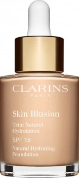Image of Clarins Skin Illusion Natural Hydrating Foundation SPF15 30ml 105 - Nude