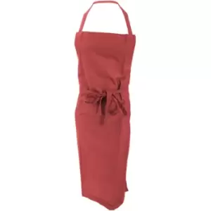 Image of Jassz Bistro Bib Apron / Hospitality & Catering (Pack of 2) (One Size) (Red) - Red