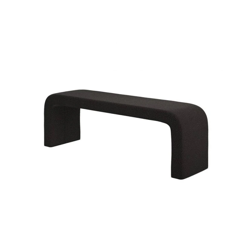 Image of Ren Boucle Dining Bench Black