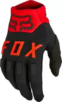 Image of FOX Legion Water Motocross Gloves, black-red, Size 2XL, black-red, Size 2XL