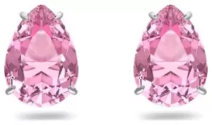 Image of Swarovski 5614455 Gema Pink Teardrop Crystal Stud Earrings Jewellery