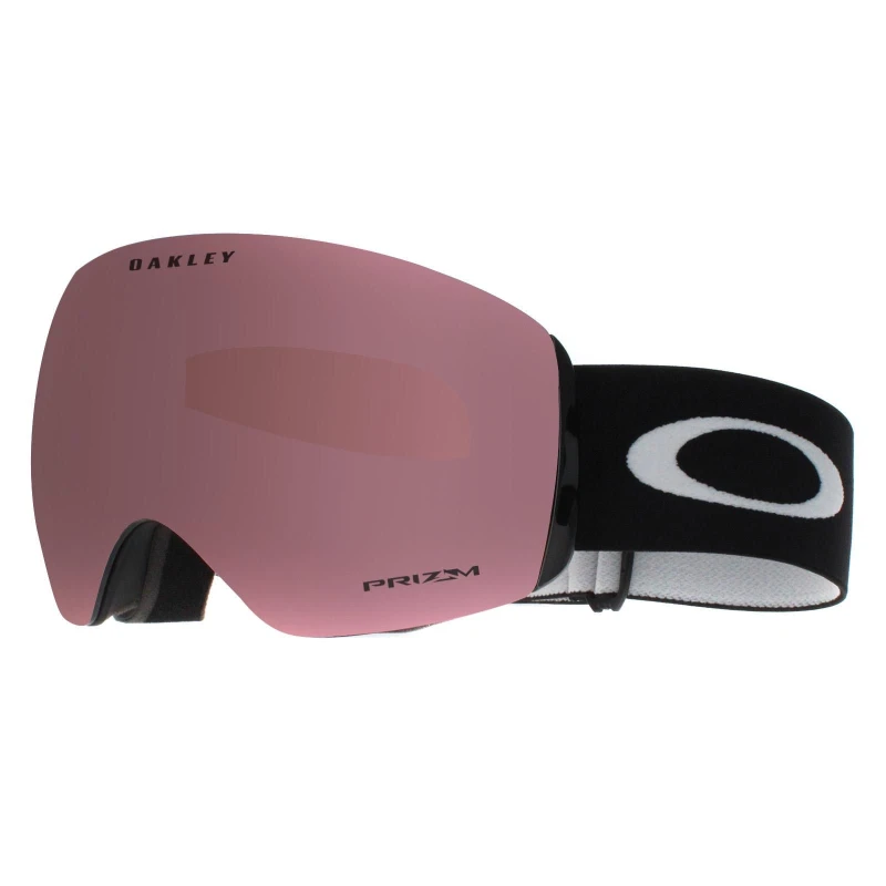 Image of Oakley Oakley Flight Deck L OO7050-C1 Matte Black Prizm Rose Gold Iridium Ski Goggles Black One Size Unisex 888392573797