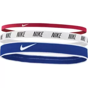 Image of Nike Elastic Mix Headband 3 Pack - Red