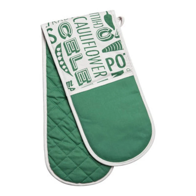 Image of Premier Housewares Porter Green Double Oven Glove Green