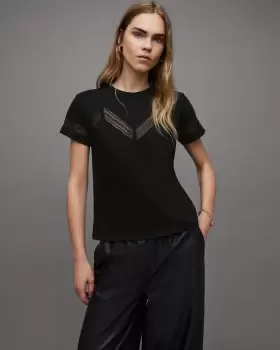 Image of AllSaints Lina Lace T-Shirt