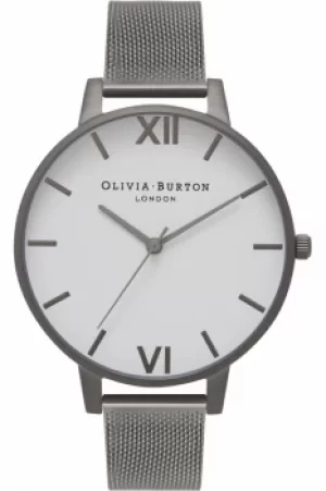 Image of Ladies Olivia Burton Big White Dial Watch OB16BDW06