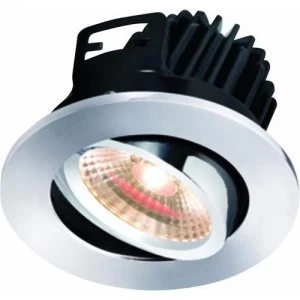 Image of KnightsBridge FireKnight Tilt 7W IP20 LED Downlight With Chrome Bezel - Warm White