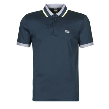 Image of Hugo Boss Paddy 1 Collar Detail Polo Shirt Navy Size S Men
