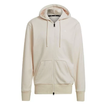 Image of adidas Sportswear Comfy & Chill Full Zip Hoodie Me - White