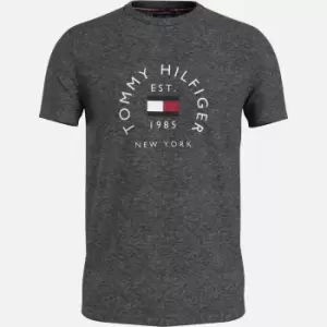 Image of Tommy Hilfiger Flag Arch Cotton T-Shirt - M